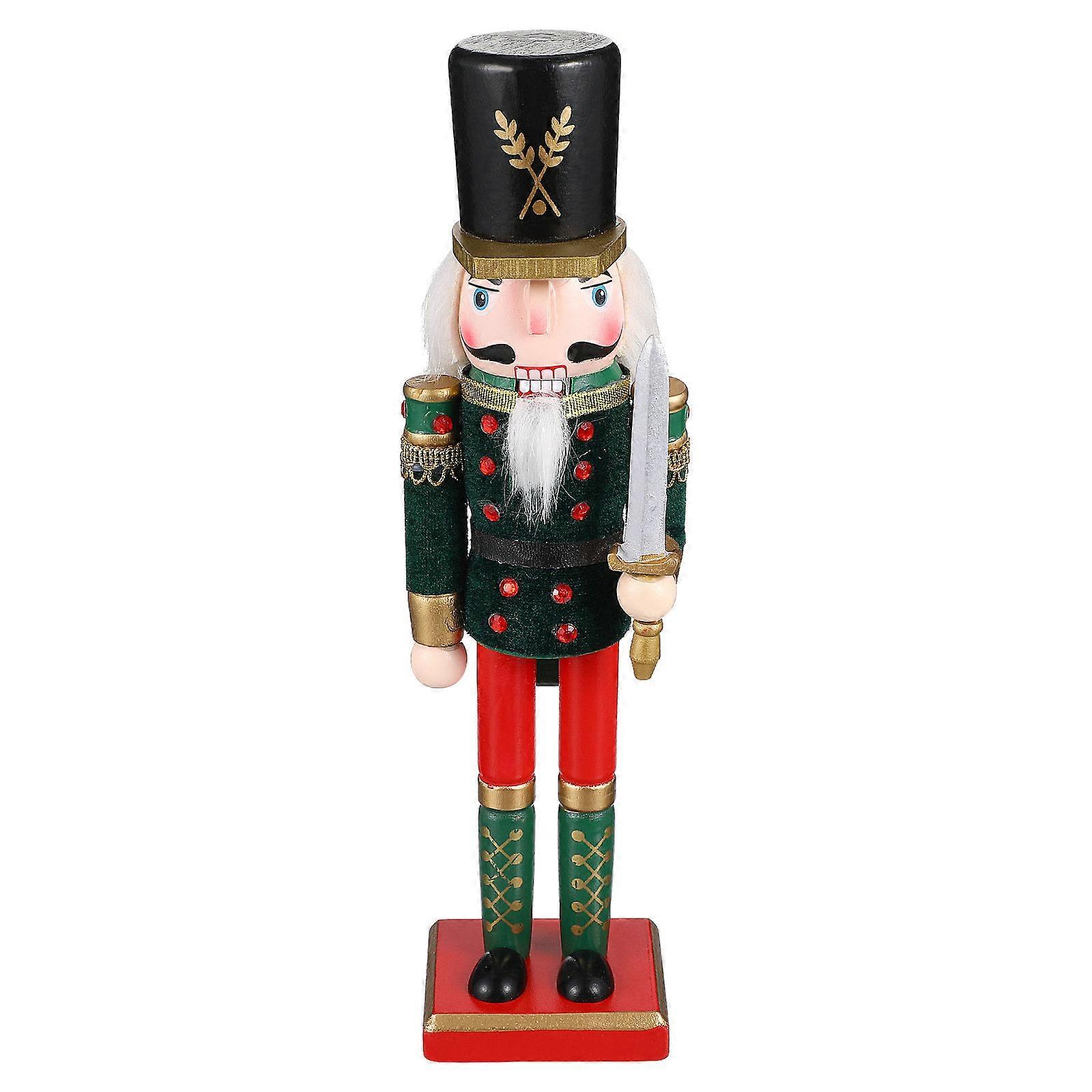 1pc Exquisite Desktop Decor Exquisite Nutcracker Ornament Puppet Ornament