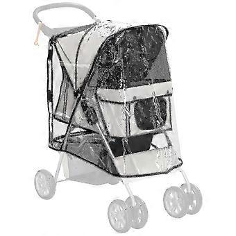 Nieuwe 2024 Pawhut Hondenbuggy Regenhoes met Achterinstap, Hoes, Voor Hondenwagen