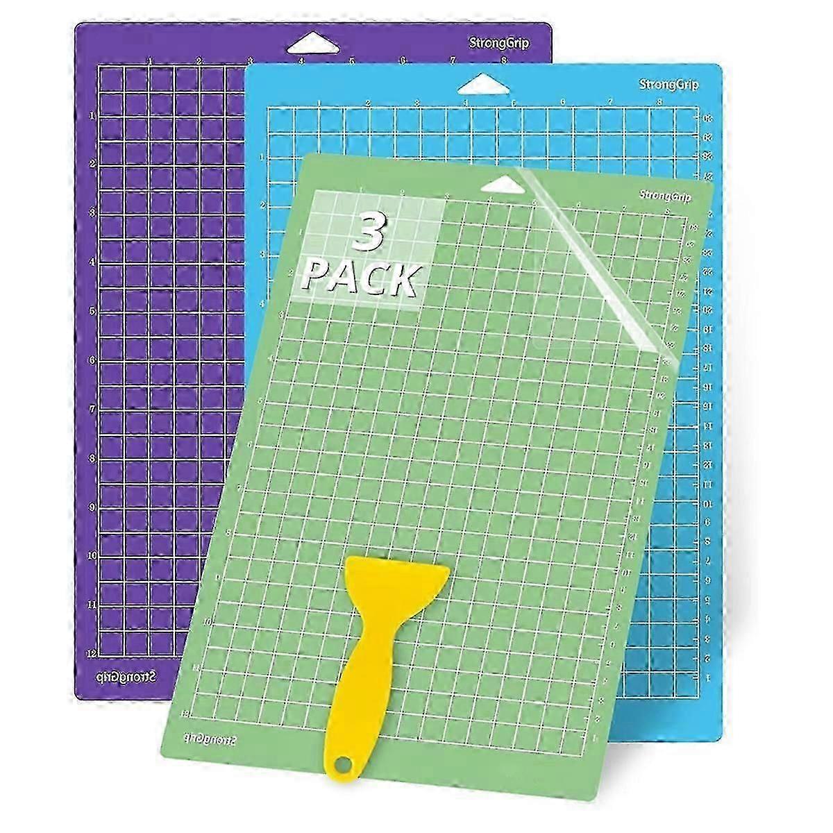 Adhesive Reusable Cutting Mats 3 Pack 8.5x12 Inch Compatible with Joy Xtra Plotter Pads