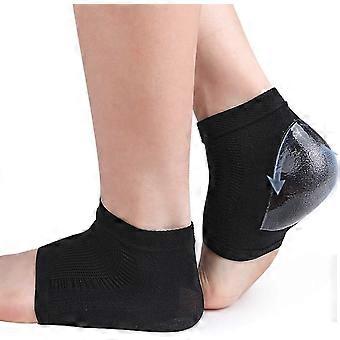 2 Pairs Heel Sock Foot Protector Ankle Support for Men Ankle Protectors for Shoes Heel Socks Sleeves Rough Heel Sock Toeless Heel Socks Gel Moisturiz