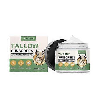 Tallow Spf 30 - Non-toxic Natural Mineral With Zinc Oxide Beef Tallow - Organic Reef Safe Sunblock For Face Body