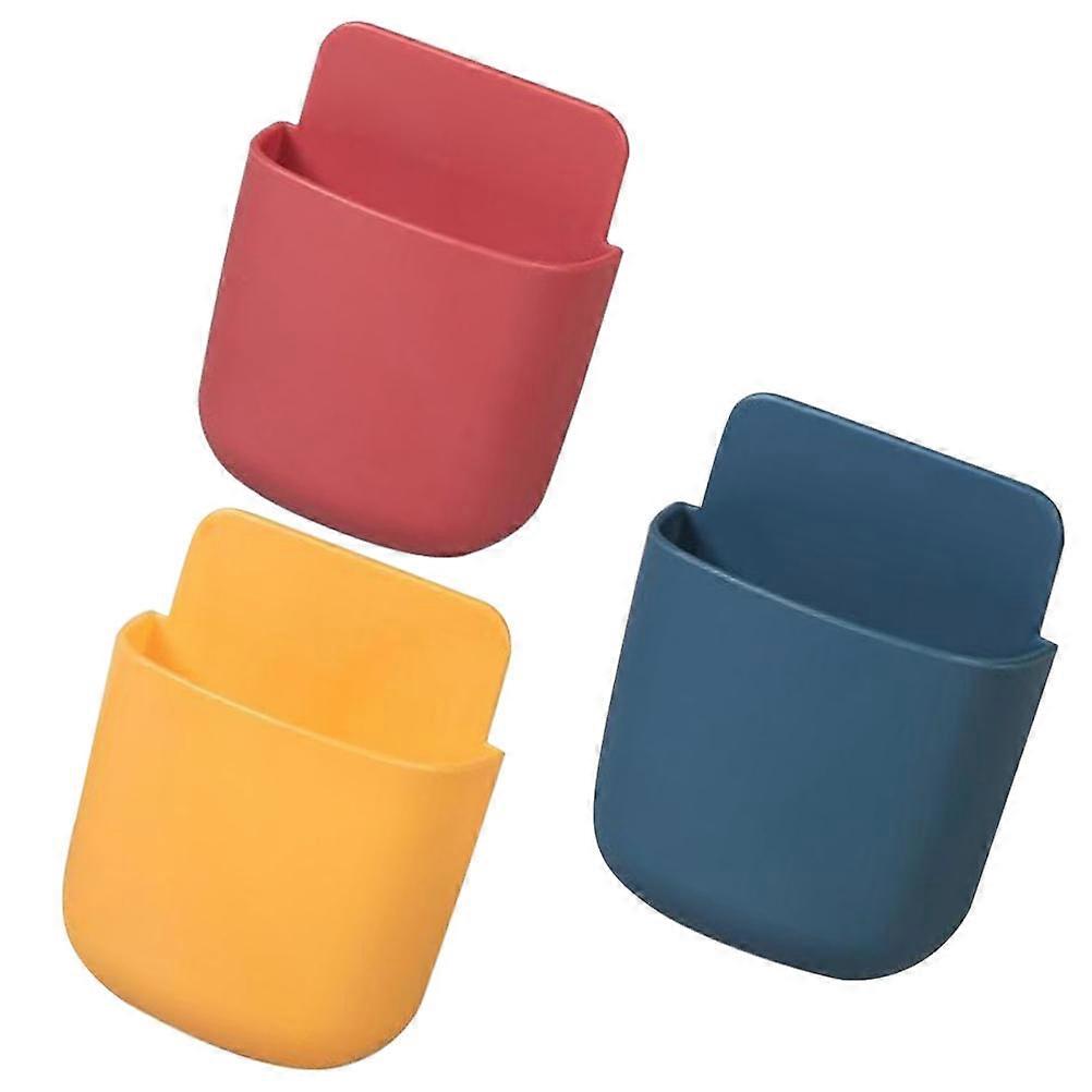 Remote Control Storage Box for Wall Mounted Phone Holder 3Pcs Set