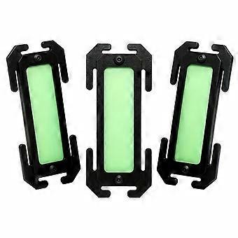 Tactical Luminous Marker Strips with Molle Clips, Glow-in-the-Dark Identification Badges for Outdoor Backpacks