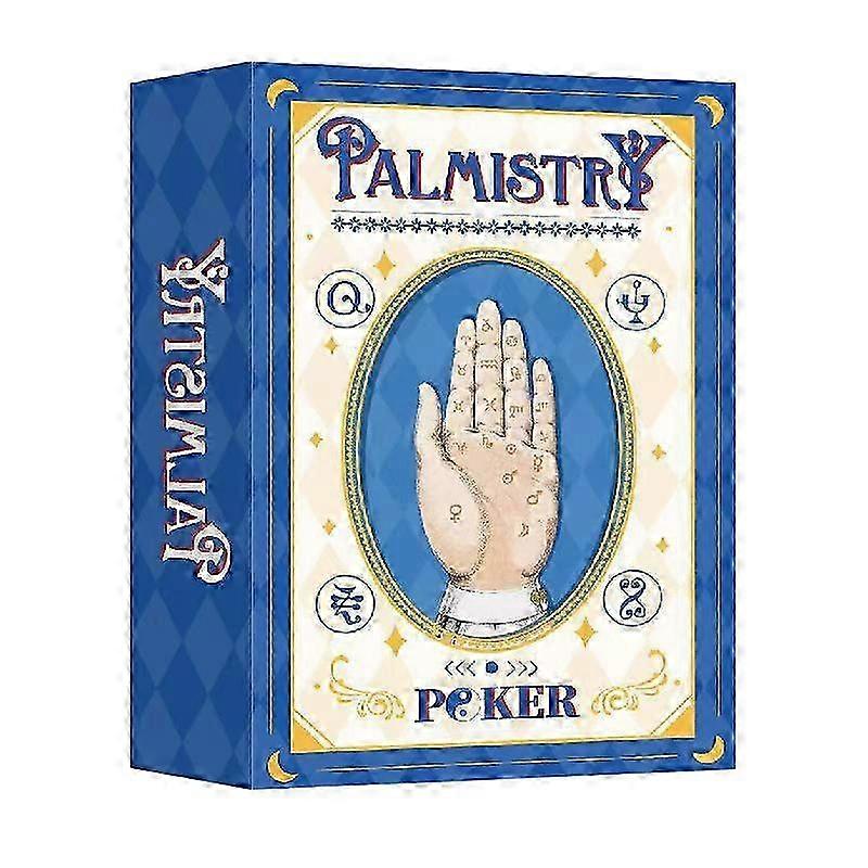 Palmistry Poker Cards Hand Line Pattern Playing Cards Durable Thickened