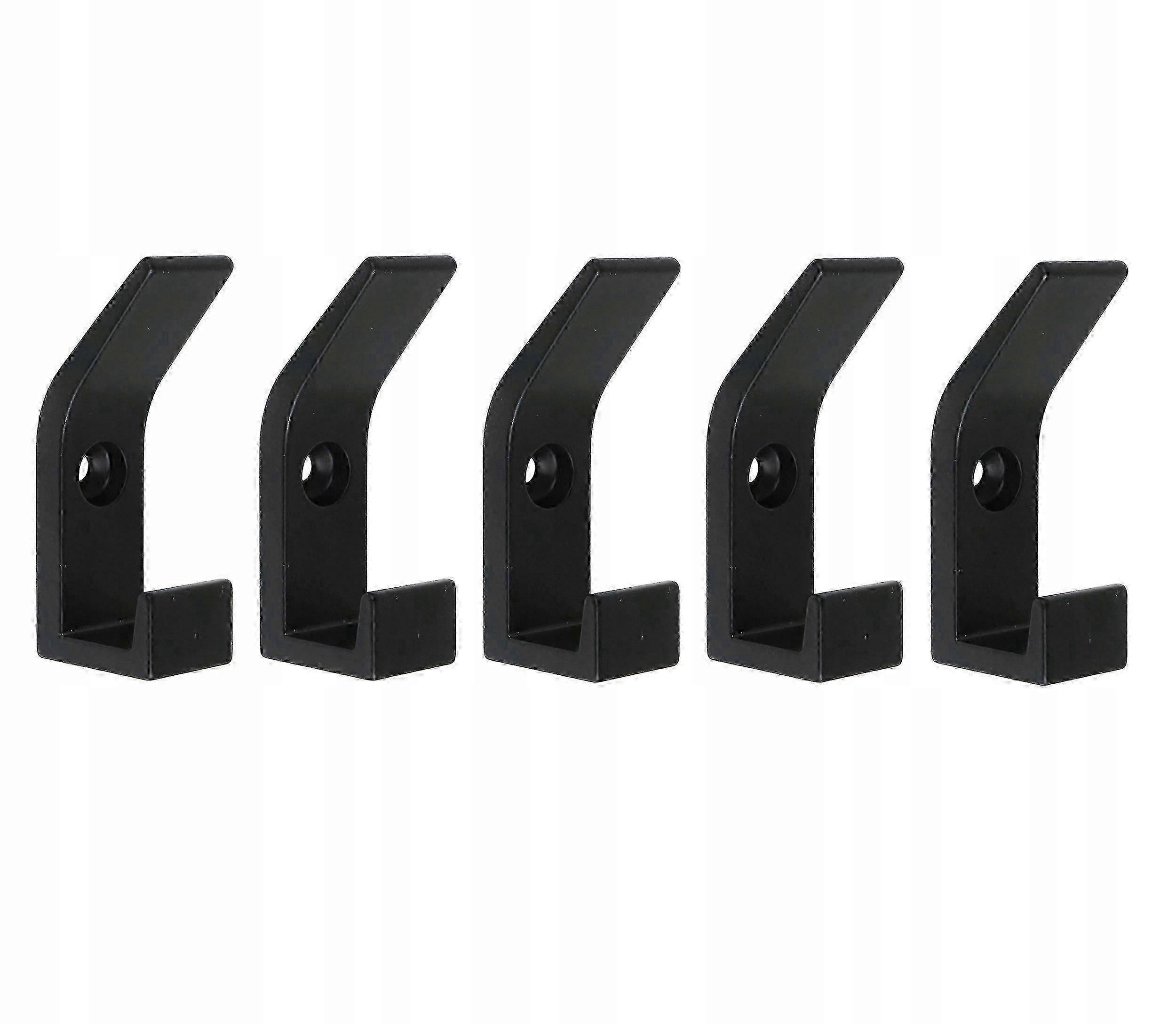 Double Hanger, Black Screw-on Wall Hook