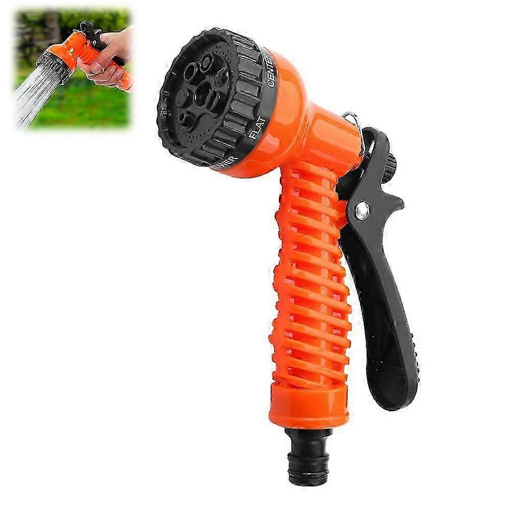 7-Mode Garden Spray Nozzle - Adjustable, Locking, 13cm