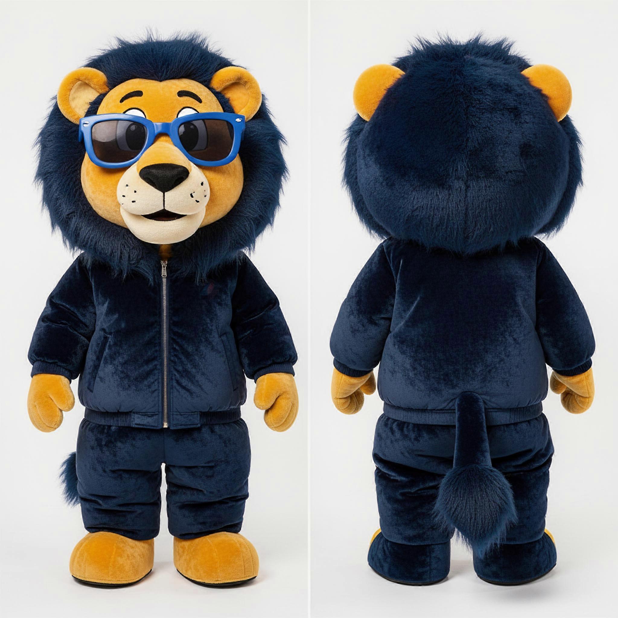 MASTICOT Navy Blue Broad Shouldered King Mascot