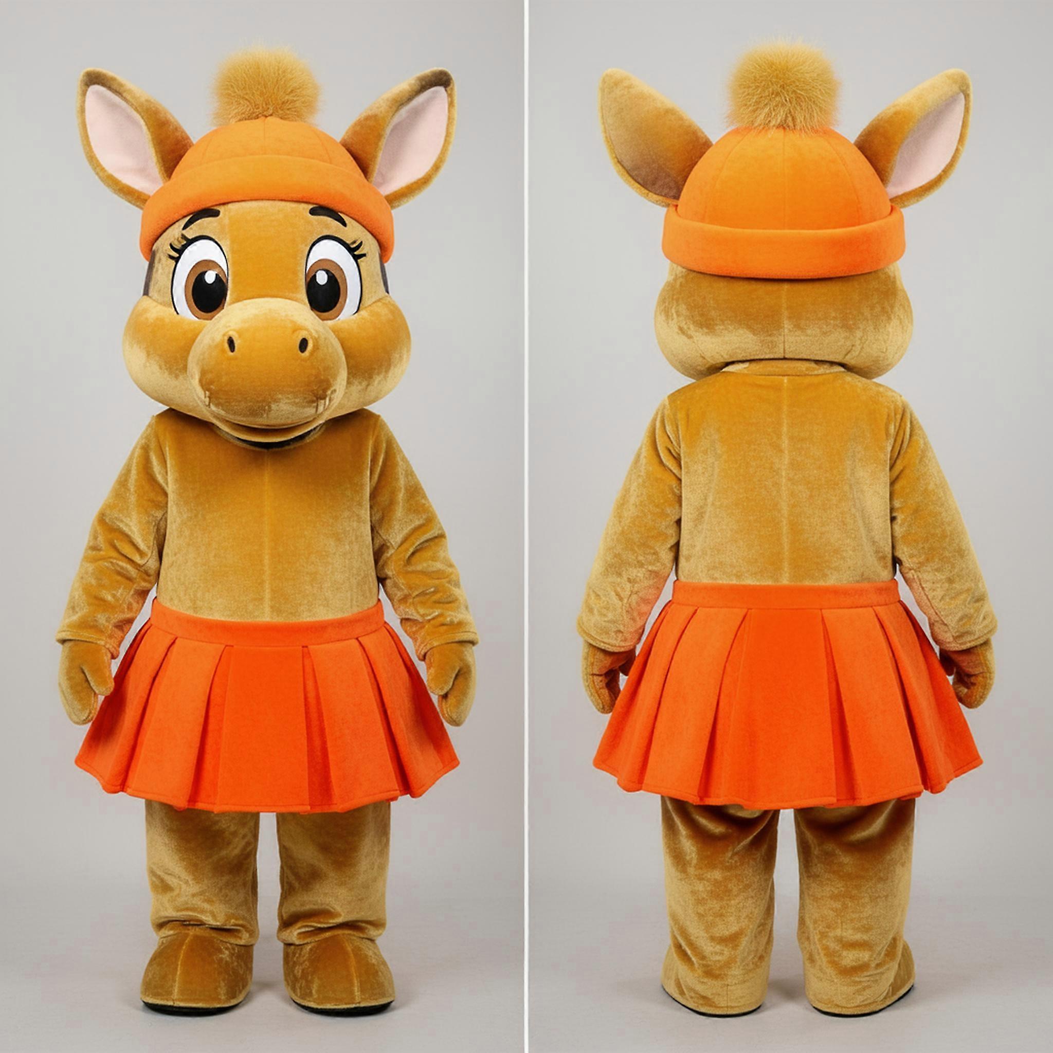 MASTICOT Golden Velvety Okapi Mascot