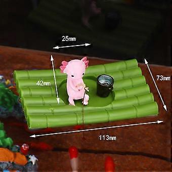 Creative Aquarium Decoration Fish Tank Aquarium Plastic Raft Artificial Simulation Panda Fish Tank Decor