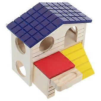 Pet Toy Wooden Hamster Cage with Storage for Small Pets
