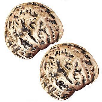 Chinese Hand Balls Walnut Handballs for Fitness 1Pair Golden Brass