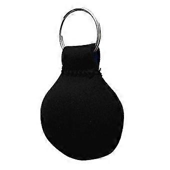 Neoprene Floating Keyring with 316 Stainless Steel Split Ring for Marine Boating, Yachting, Sailing, Surfing - Black