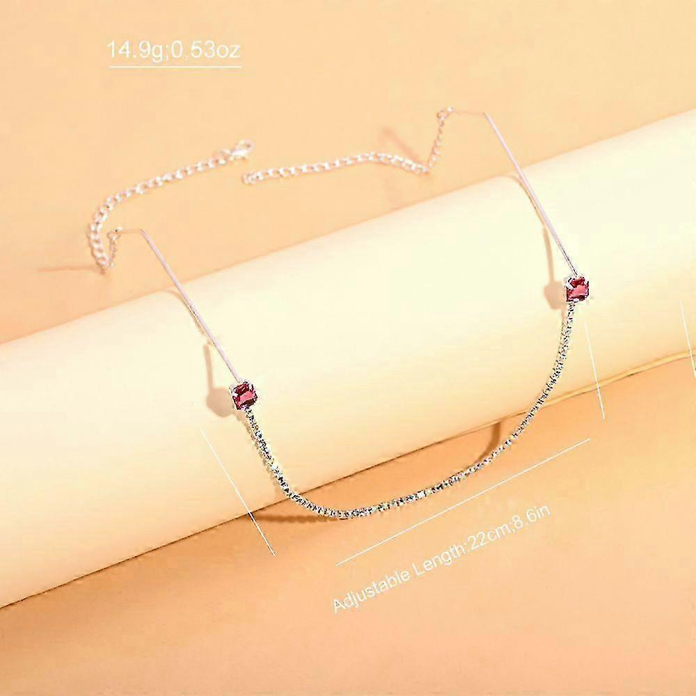 Rhinestone Accented Frameless Punk Glasses
