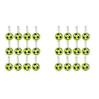 12PCS Reflector Hanger Voetbal Sleutelhanger, Veiligheid Voetbal Reflector