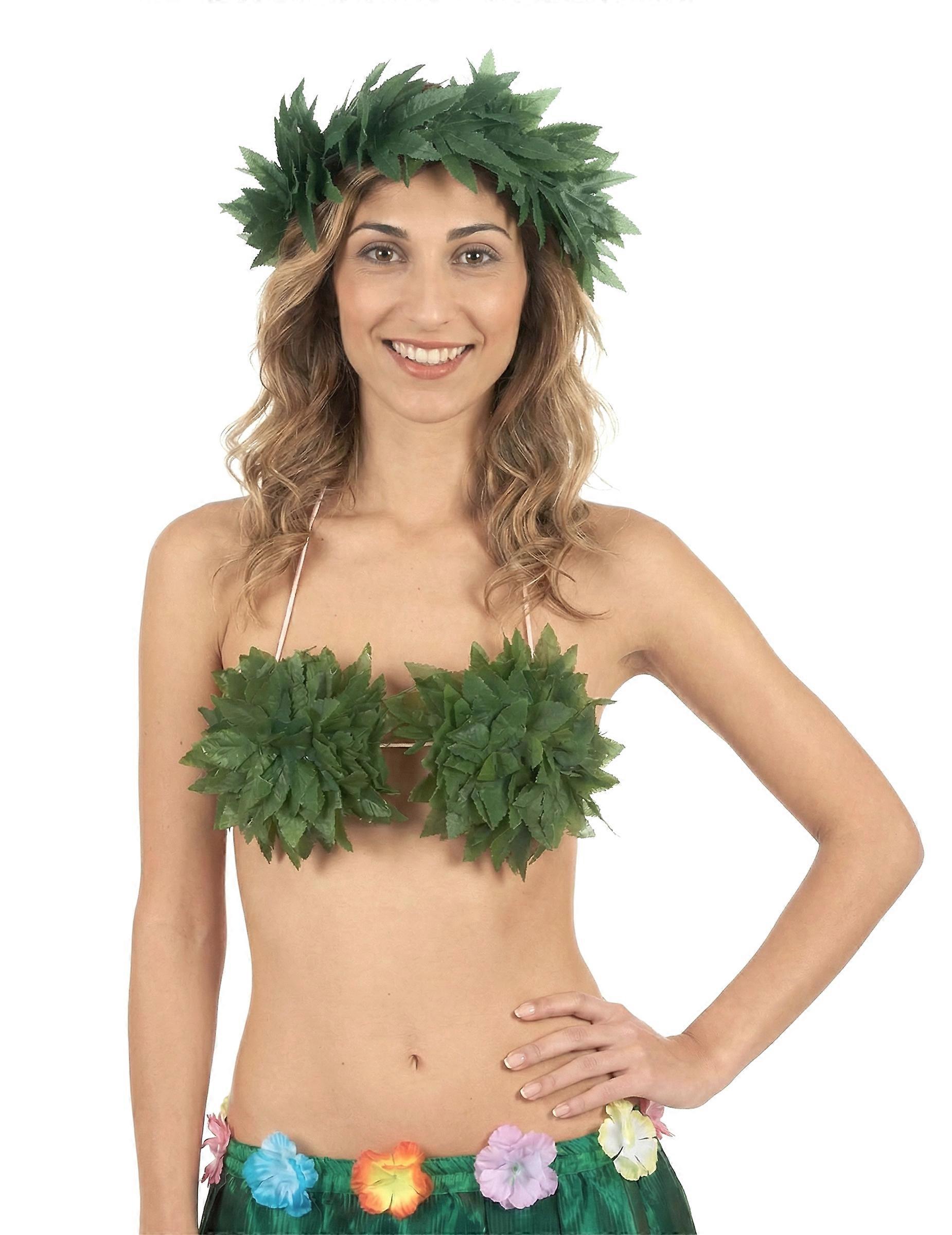 Tropical leaves headband