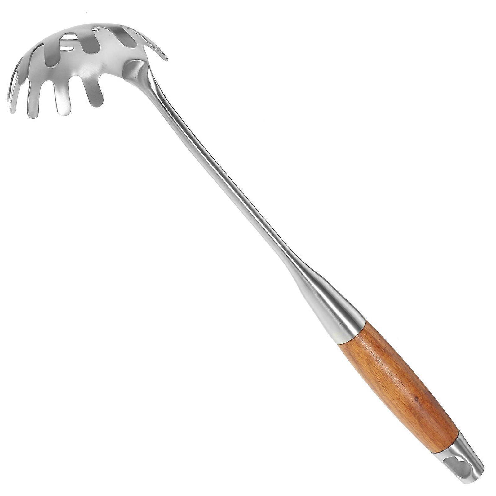 Stainless Steel Spaghetti Spoon Server for Kitchen Use Silver