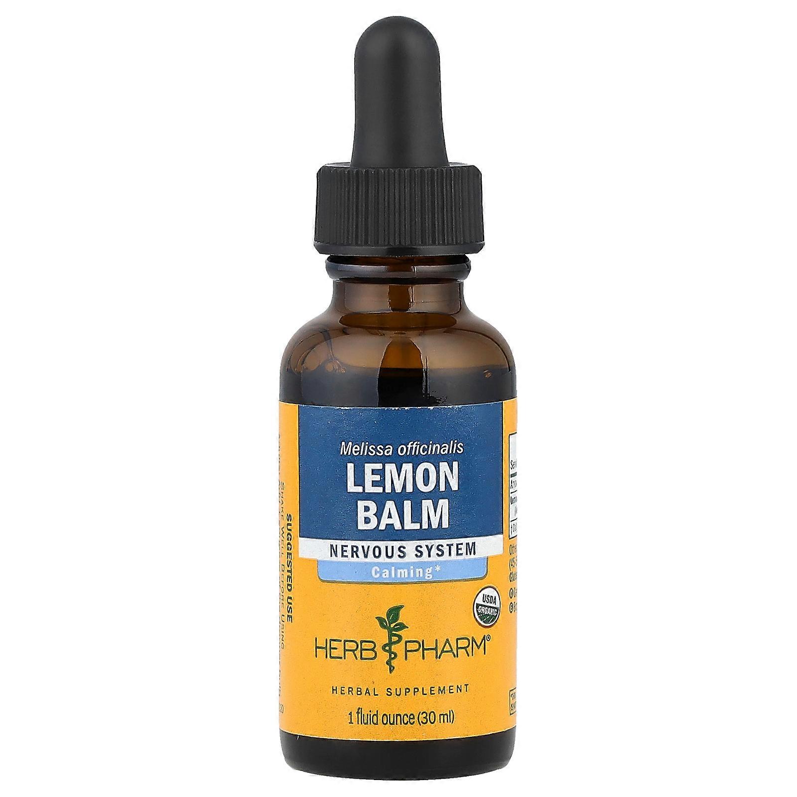 2 x Herb Pharm, Lemon Balm, 1 fl oz (30 ml)