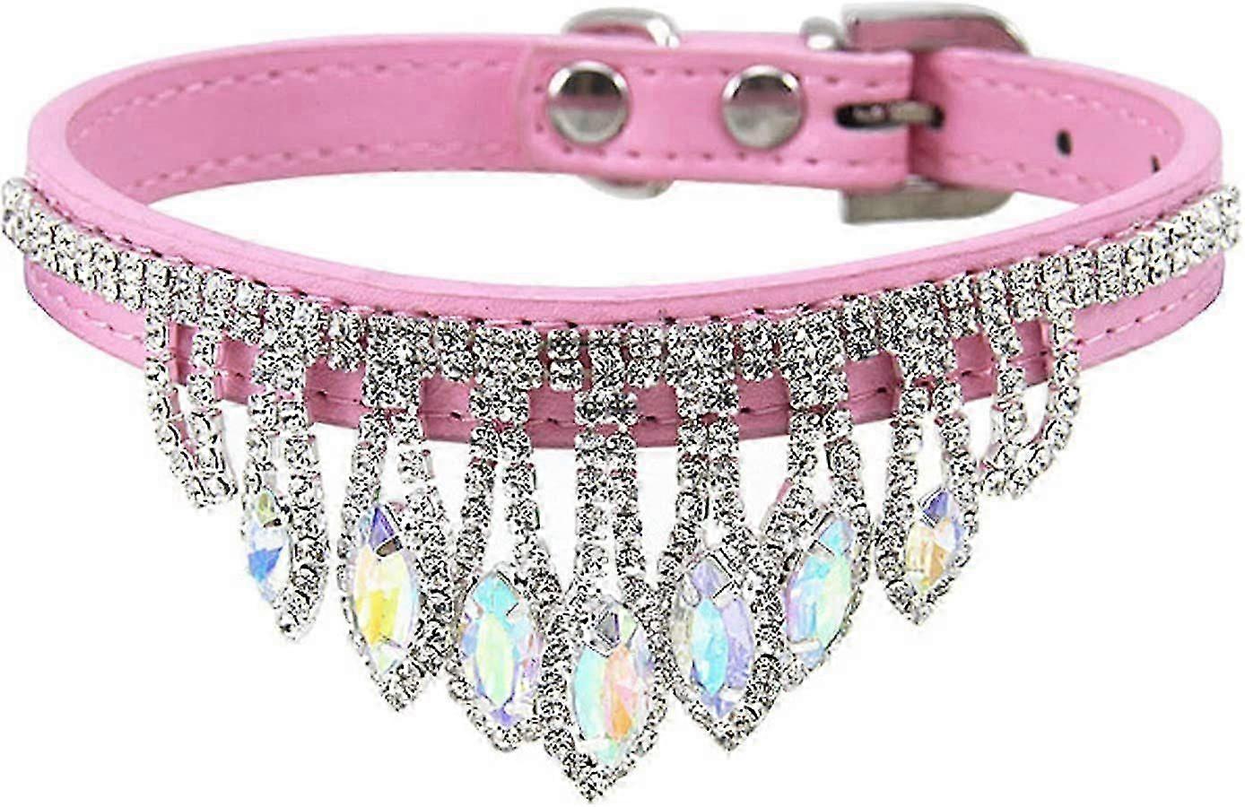 Cat Dog Leather Adjustable Collar