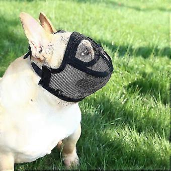 Dog Muzzle For Bulldogs, Dog Muzzle With Short Snout, Adjustable Mesh Dog Muzzle Prevent Biting For Peking Shih-tzu (ruipei)New 2026