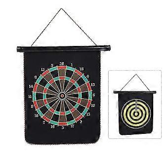 Flock-Reinforced Reversible Magnetic Dartboard Set