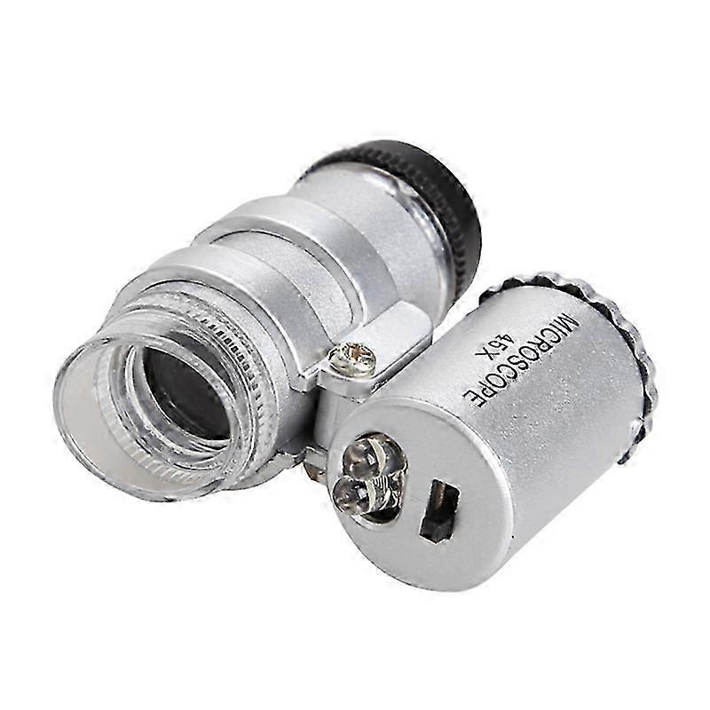 45X Pocket-Sized LED Magnifying Microscope
