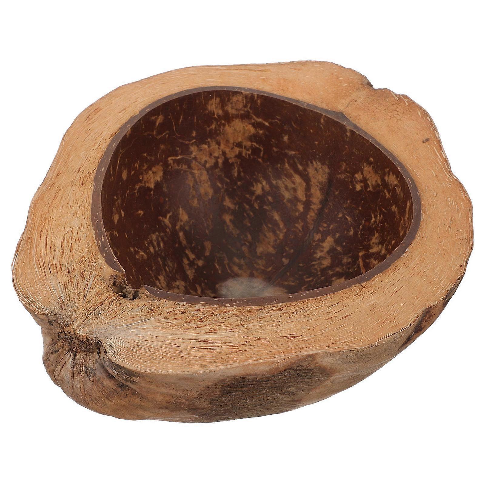 Natural Coconuts Shell Candle Bowl for Home Serving Multi-Function