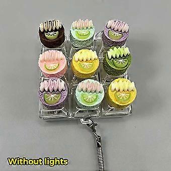 2/3/4/9 Key Sensory Fidget Keychain Mini Dessert Push Button Anxiety Relief for ADHD Kids