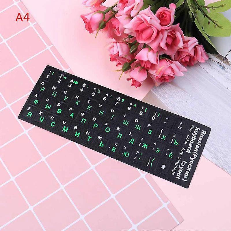 Russian Standard Keyboard Layout Sticker Letters On Replacement