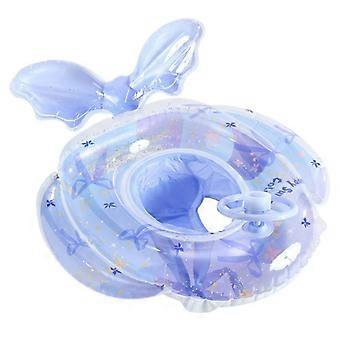Aufblasbarer Schwimmring aus PVC mit Griff und Sonnenschutz für Pool, ideal für Wassersport, Sommer und Strandpartys.
