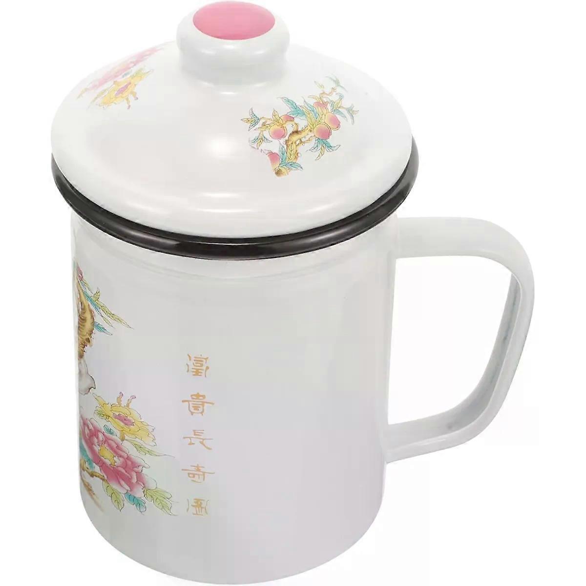 Tea Cup 700ml with Strainer and Lid for Tea Set