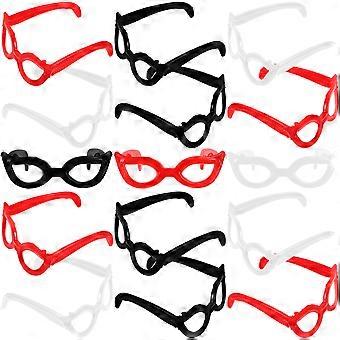 Eyeglasses Toy Mini Doll Sunglasses for Decor 60Pcs Plastic Material