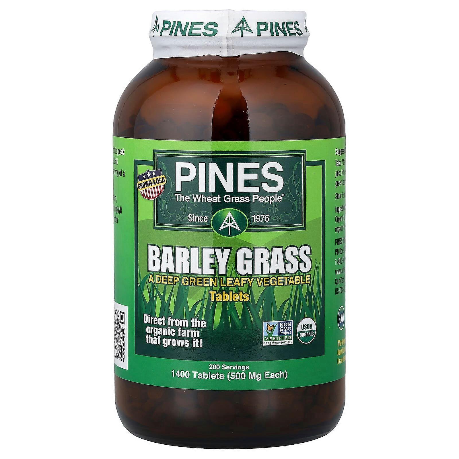 Pines International, Barley Grass, 1,400 Tablets