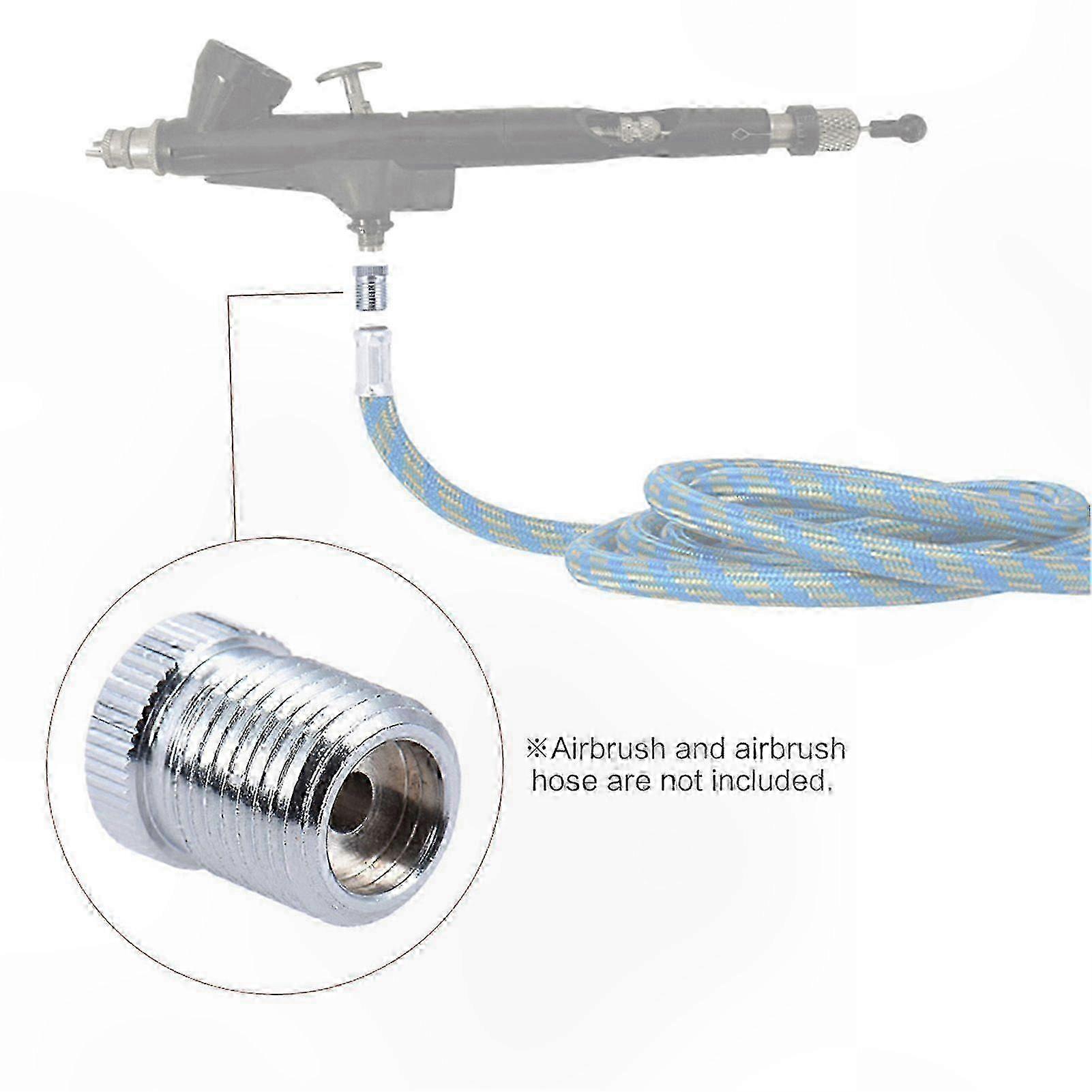 Airbrush Adapter for Thread Size Conversion, Compatible with 1/8 Inch Fittings