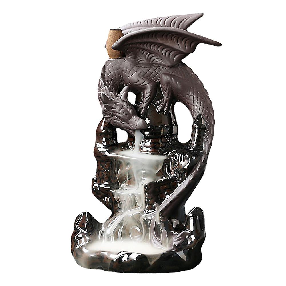 Waterfall Ceramic Dragon Decorative Game Mixed Cone Waterfall Smoking