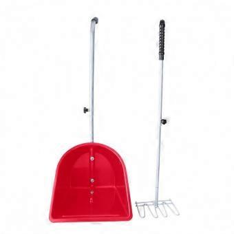 Stable Scoop and Fork Adjustable Handles Manure Fork Easy Cleanup for Equestrian