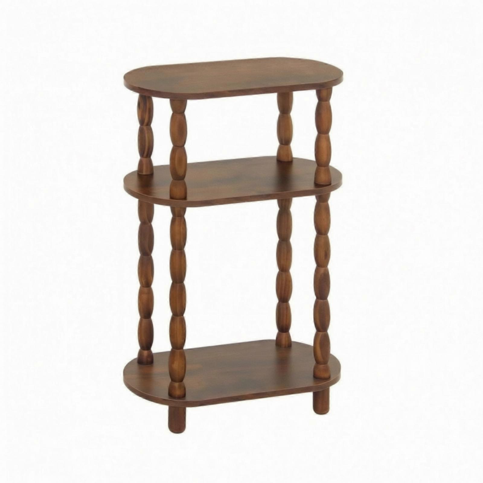 Retro Solid Wood Storage Table Lightweight for Reading Corner