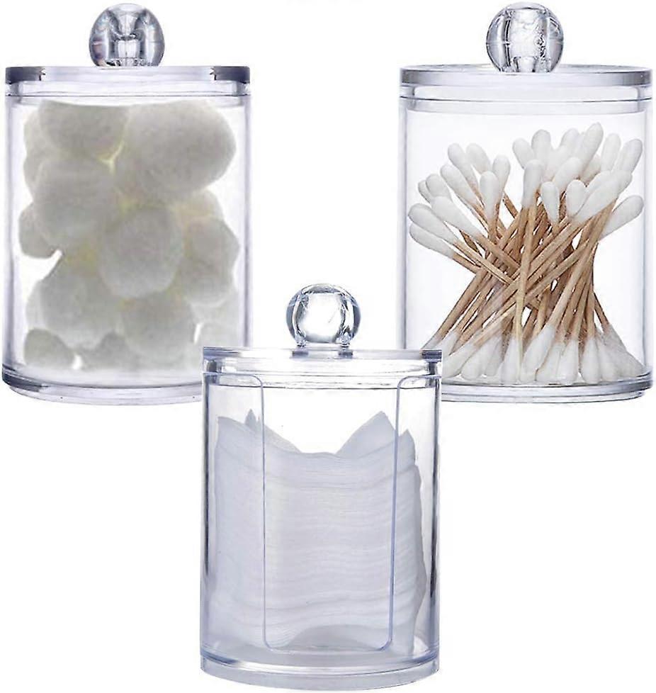 3-Jar Acrylic Vanity Storage System