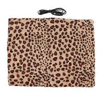 Almofada de aquecimento lavável dobrável 3 temperatura ajustável carregamento USB almofada aquecida para animais de estimação para gato cão estampa de leopardo YEMAA