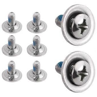 8Pcs/Set Snowboard Binding Screw Set, Snowboard Mounting Screws with Snowboarding Screw Washers Fixed Ski Accessories-brnv
