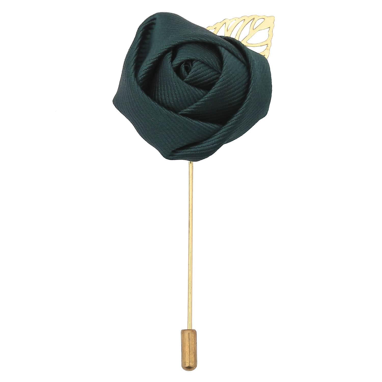 Dark Green Plain Twill Lapel Pin