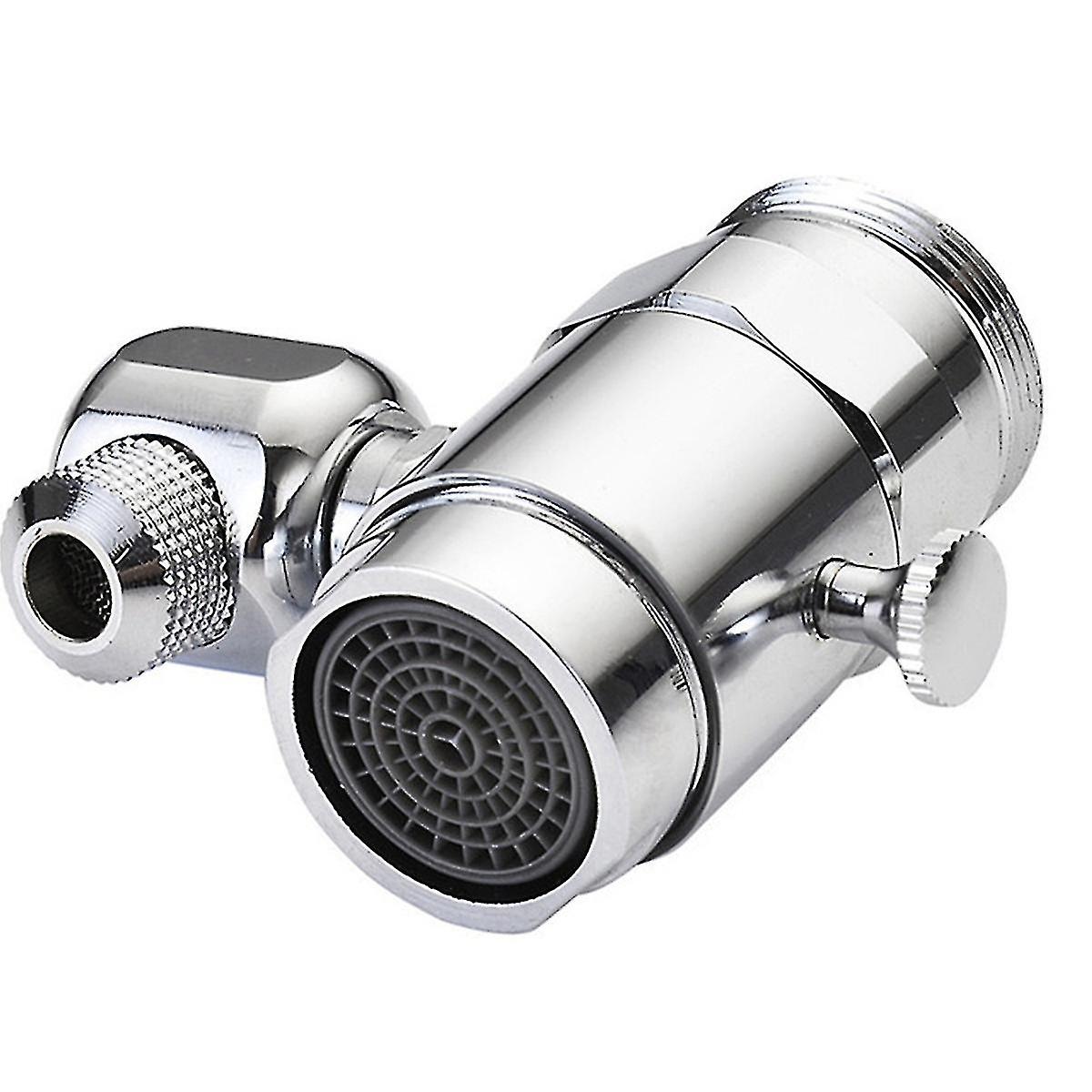 720 Degree Rotatable Faucet Sprayer Head Wash Basin Tap Extender(1pcs,silver