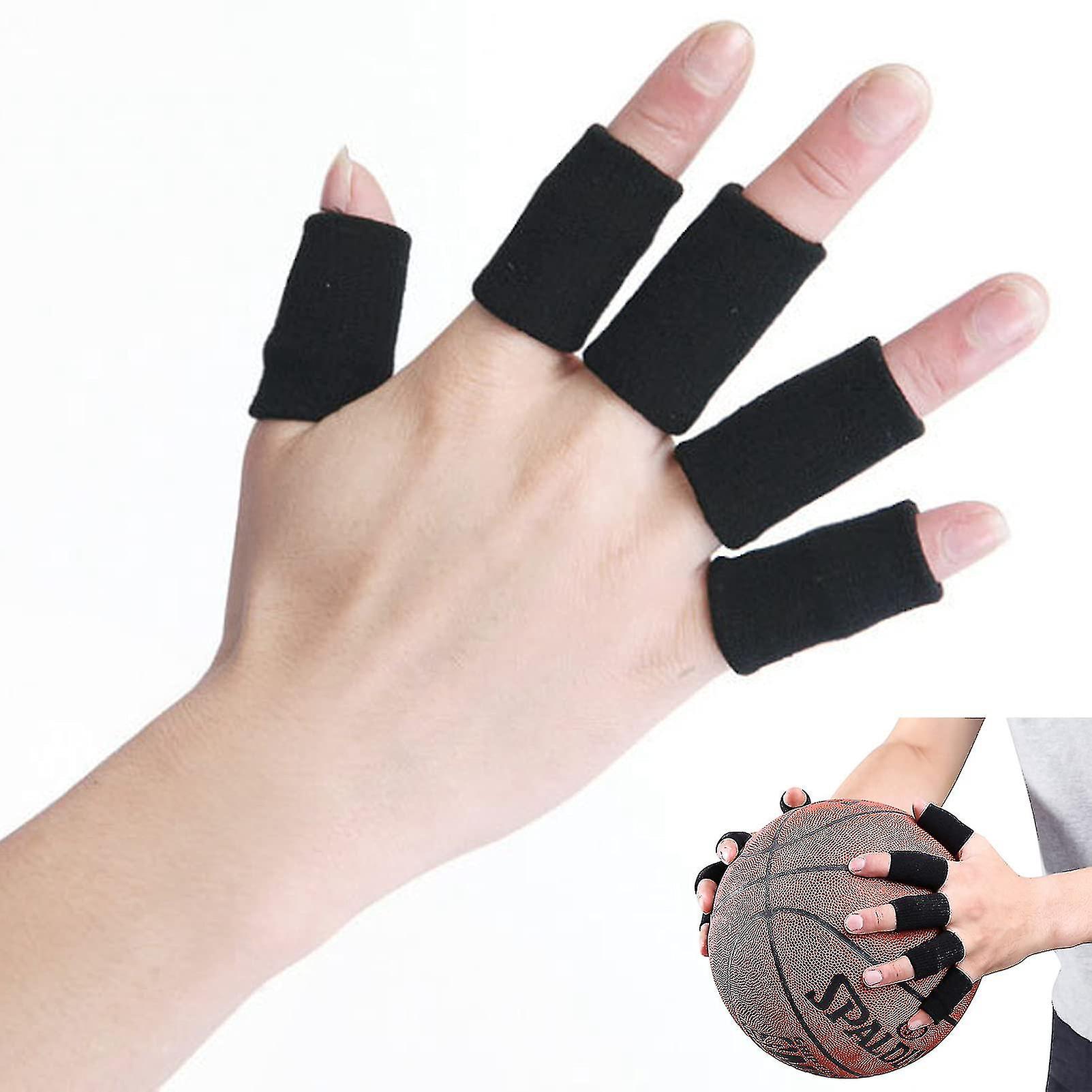 10 st Fingerärmar, Tumsplint splint brace elastisk finger stöd stöd skydd tejp andas för smärtlindring