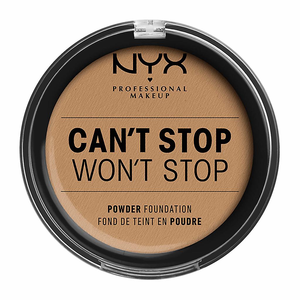 NYX PROF. MAKEUP Can ' t stop Won ' t stop Powder Foundation-Caramel