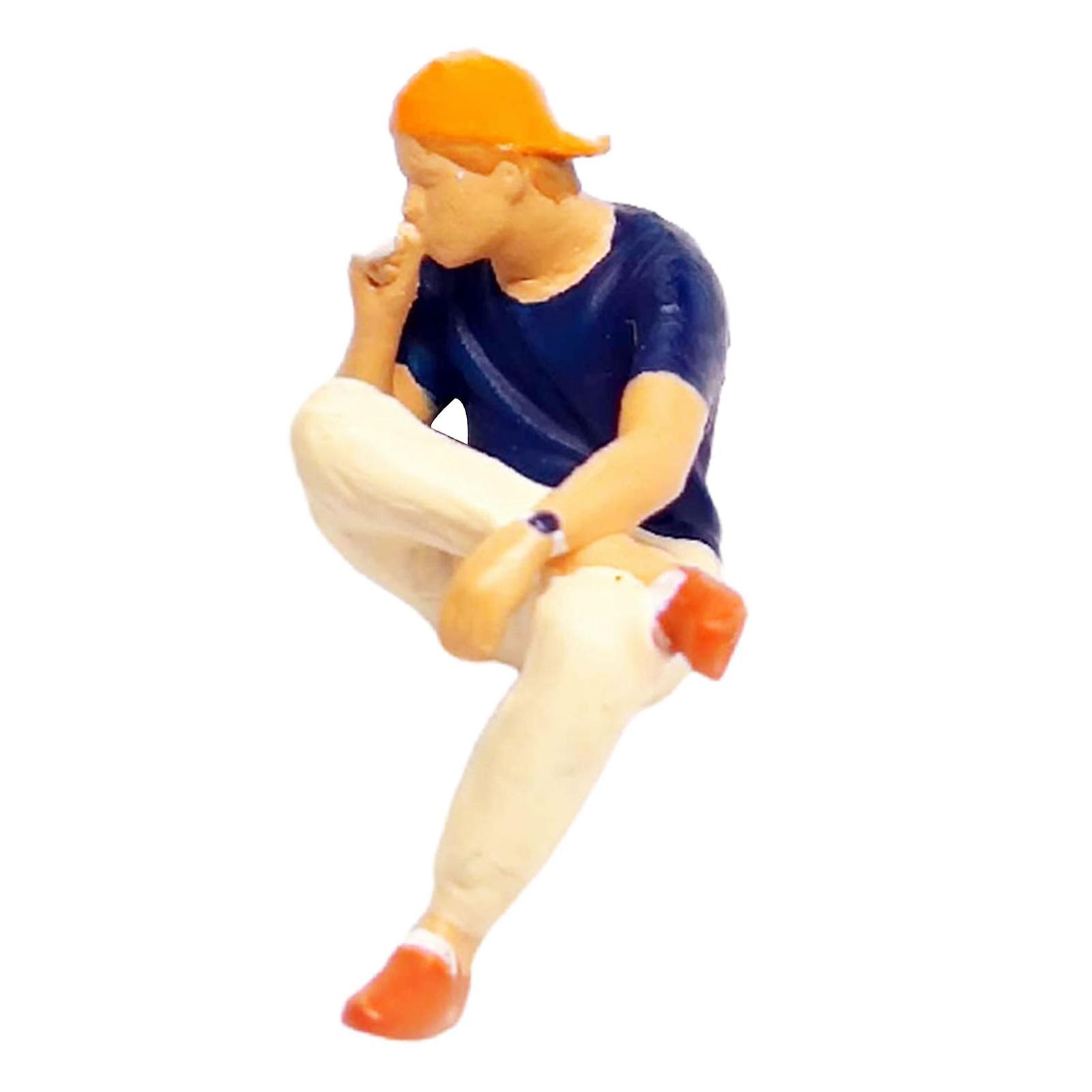 1/64 Figures Model Miniature Scenes Model Doll Character for Collections Style B