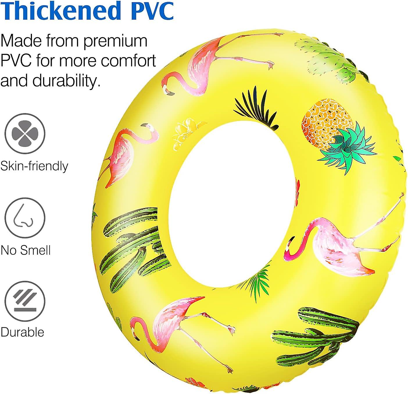 Swim Rings With Glitter, Inflatable Pool Float Swimming Pool Float Tube ...