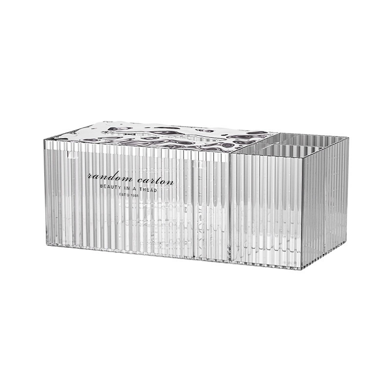 Home Use Roll Tissue Box Holder Tissue Dispenser With Side Storage