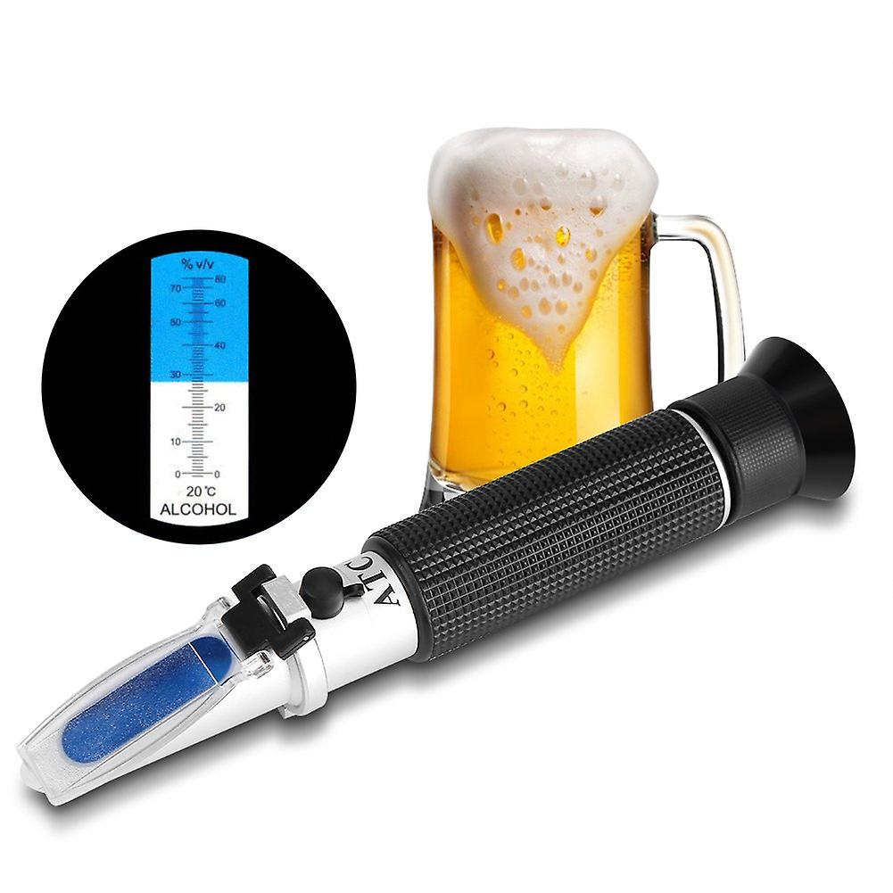 Handheld Refractometer, Professional 0-80% Test Refractometer Tester Meter for Brewing