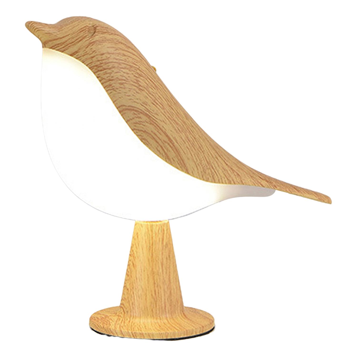 LED Bird Lamp Dimmable Color Temperature Adjustable Flicker Free Creative Shape Nightstand Night Lig