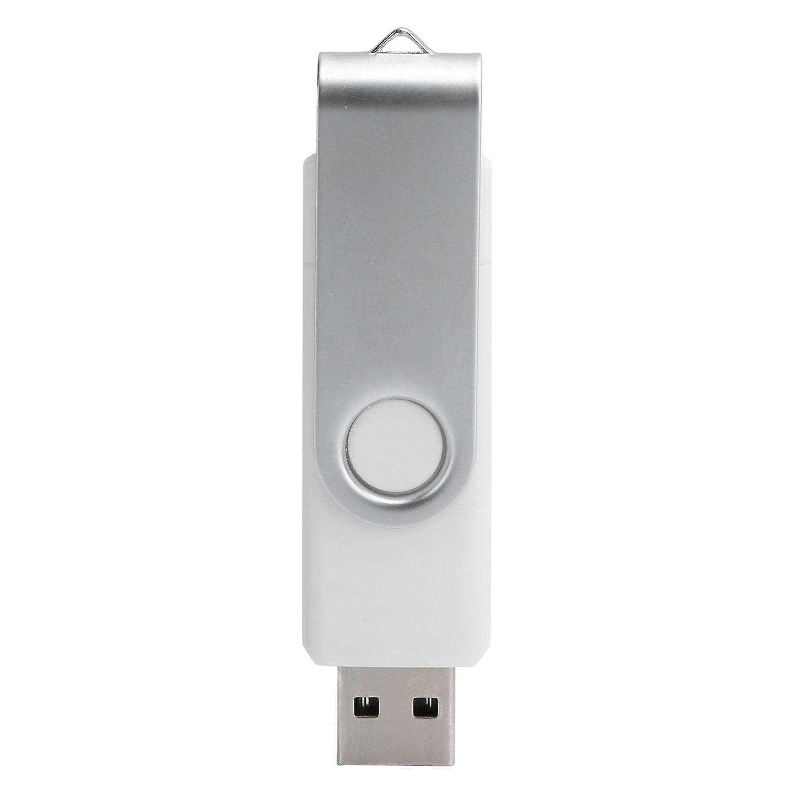 U Disk USB2.0 DualPurpose Rotating Clip Plugin Car Flash Drive OTG+USB Transmission Tool(64GB )