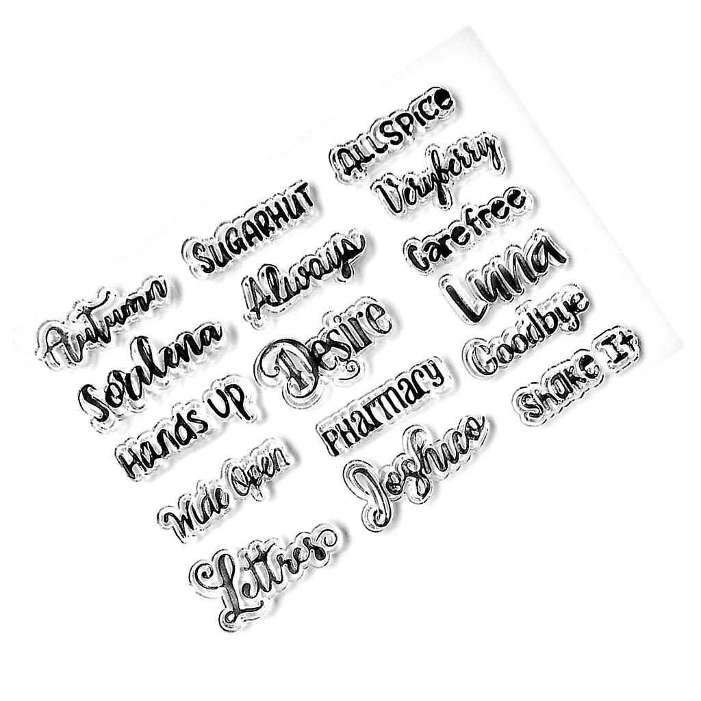 透明なシリコーンの明確なスタンプDIYのスクラップブッキング カード共通の表現